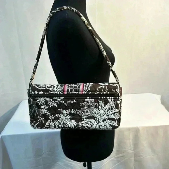 Vera Bradley Imperial Toile Knot Just A Clutch Shoulder Bag, Brown - Picture 3 of 15